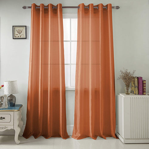 Adore the Decor™ Faux Silk 54 x 84 in. Single Grommet Curtain Panel